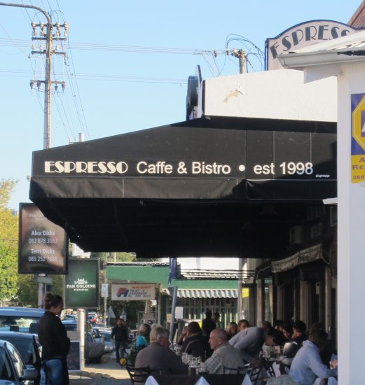 Espresso Cafe and Bistro Restaurants Johannesburg