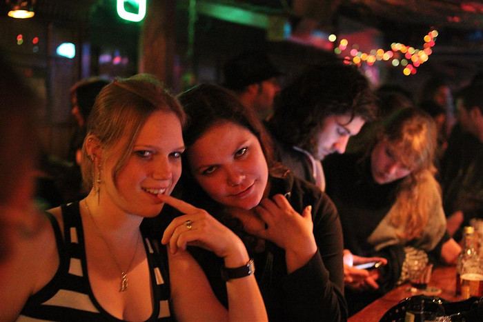 Interior of The Book Bar with books and cocktails