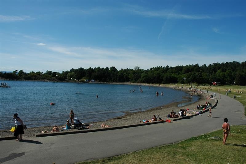 Camping at Langøyene Island
