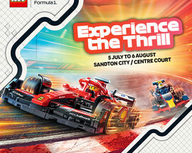 Sandton City LEGO F1: Build the Thrill