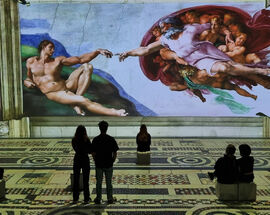 Leonardo versus Michelangelo at Art Box