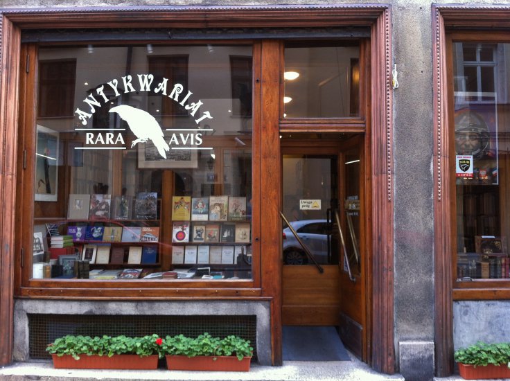 Antykwariat 'Rara Avis' Shopping in Kraków Krakow