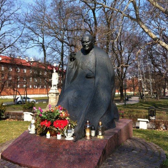 John Paul II Monument in Park Strzelecki