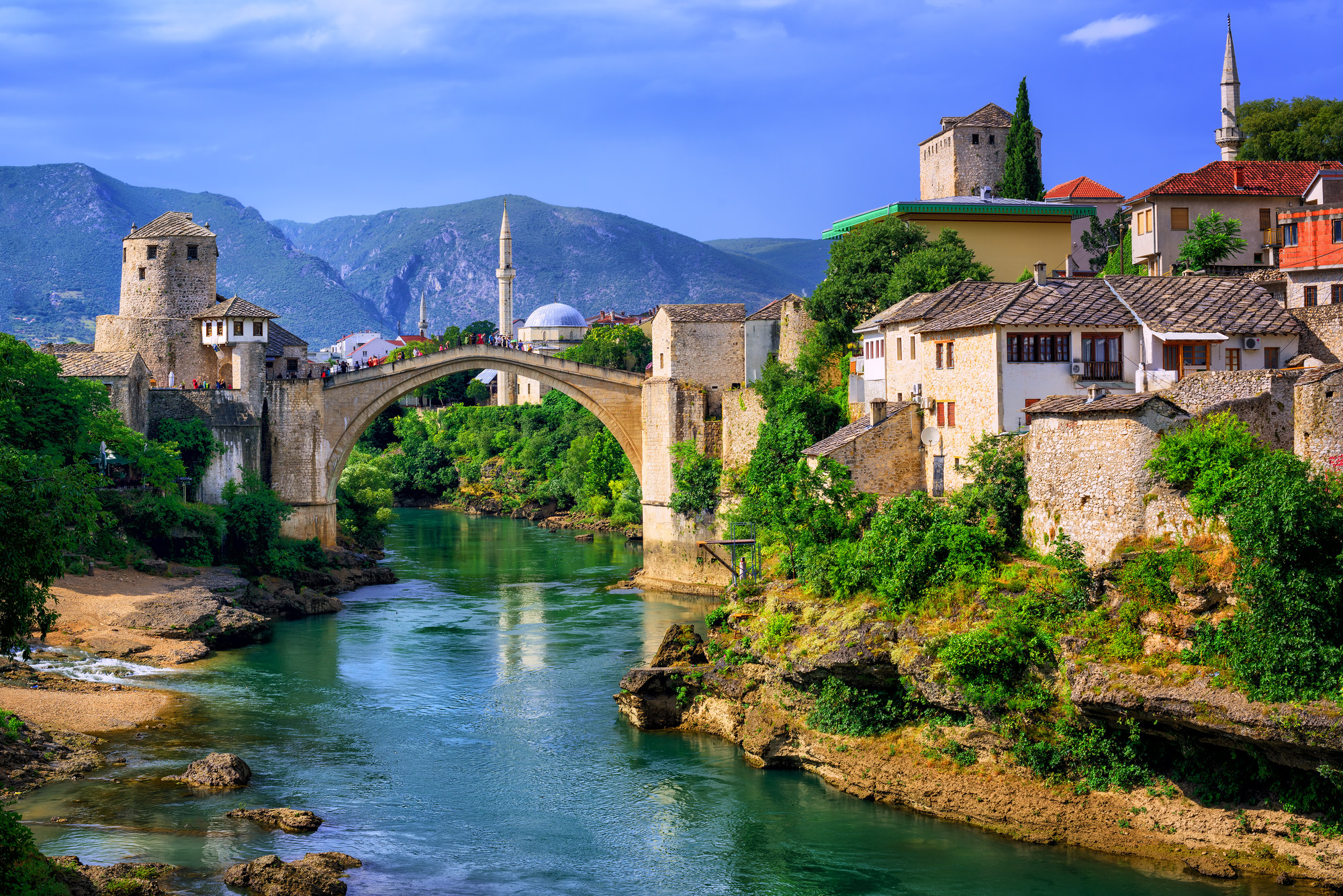 Stari Most / The Old Bridge in Mostar, Bosnia and Herzegov 