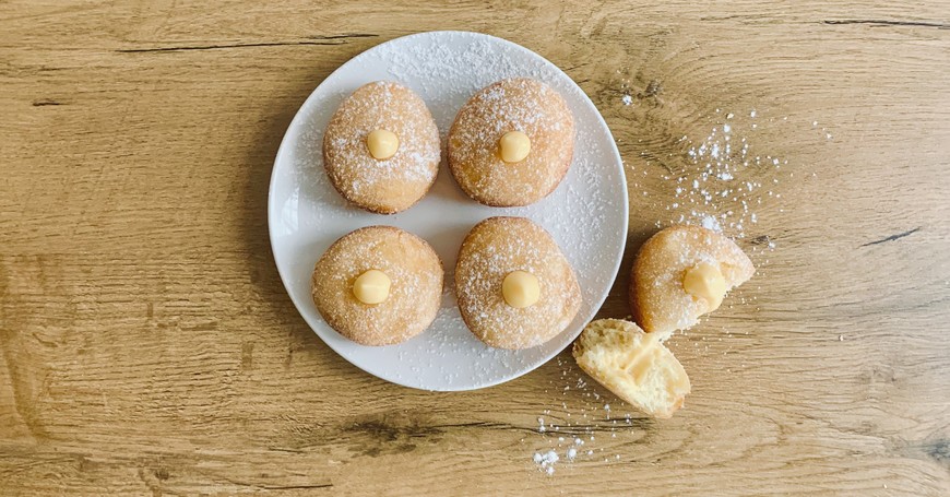 Custard doughnuts by The Saxon Hotel, Villas & Spa
