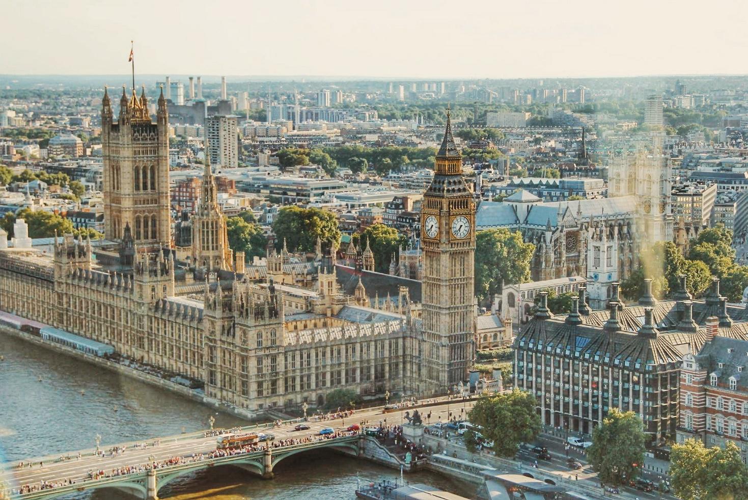 Big Ben and the Houses of Parliament in London