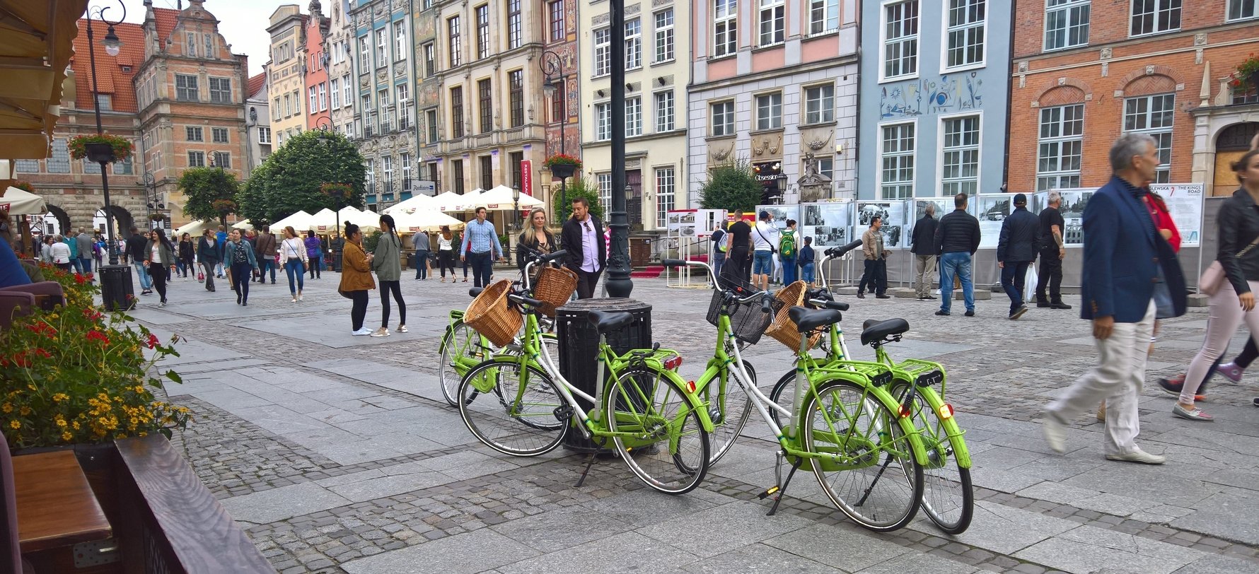 Gdańsk Rental Bikes on ul. Długi Targ