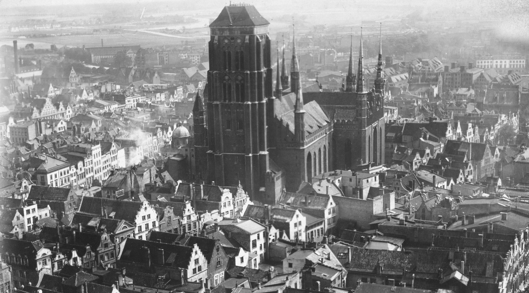 This Was The Free City Of Danzig It Existed From 1920 To 1939   Marienkirche In Danzig St Marys Church Gdansk 1920 2 