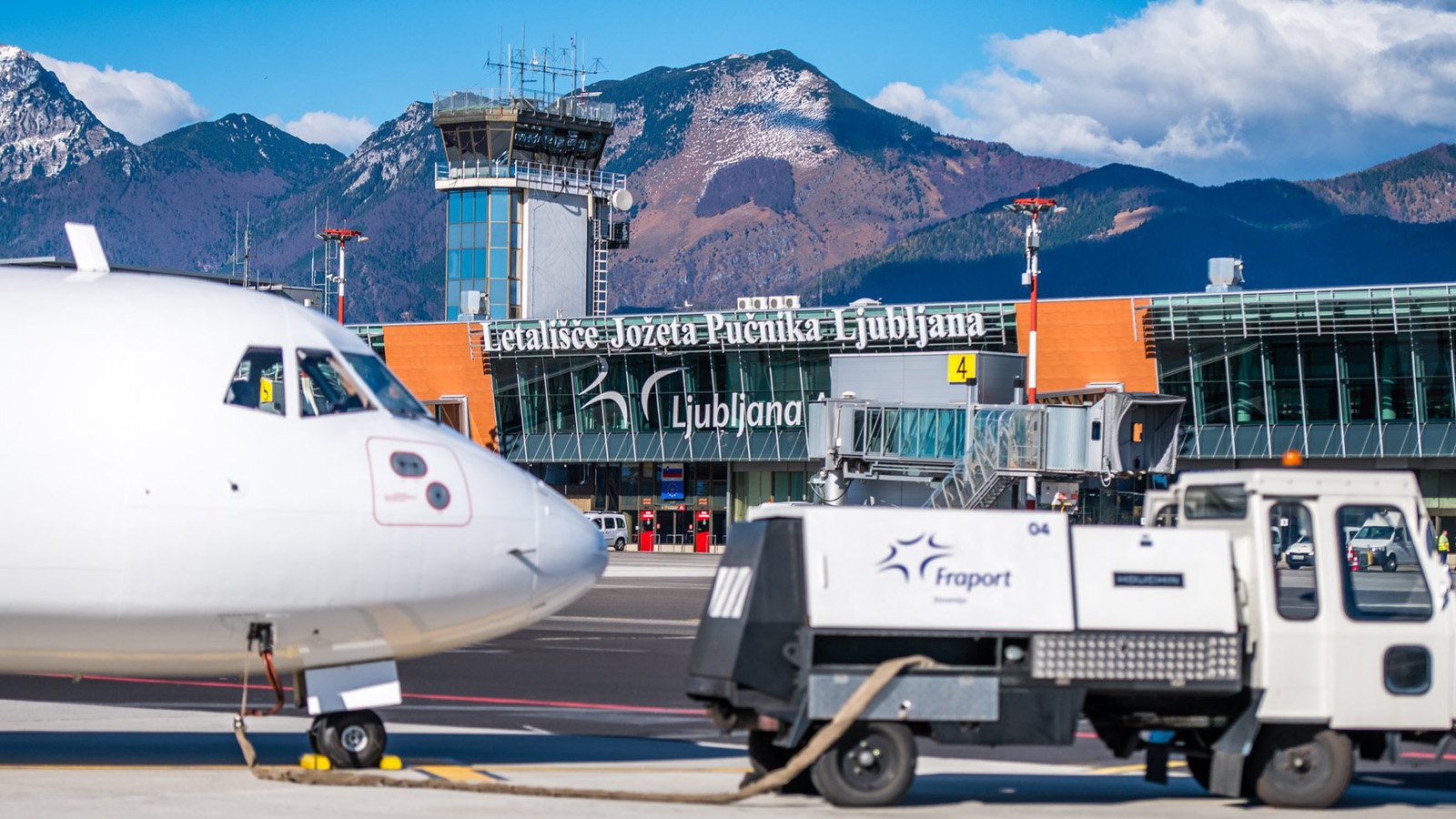 Flying from Ljubljana to Bled - Ljubljana Airport