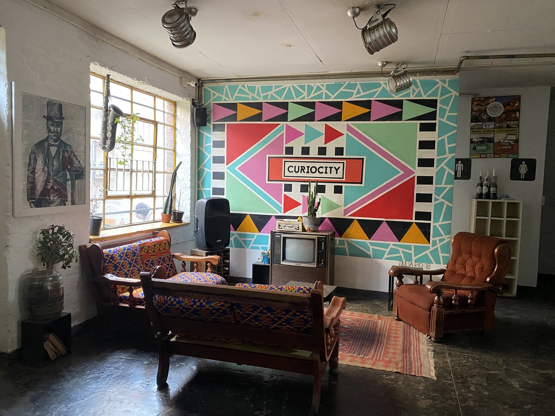 Stay over at the retro cool Curiocity in Maboneng 