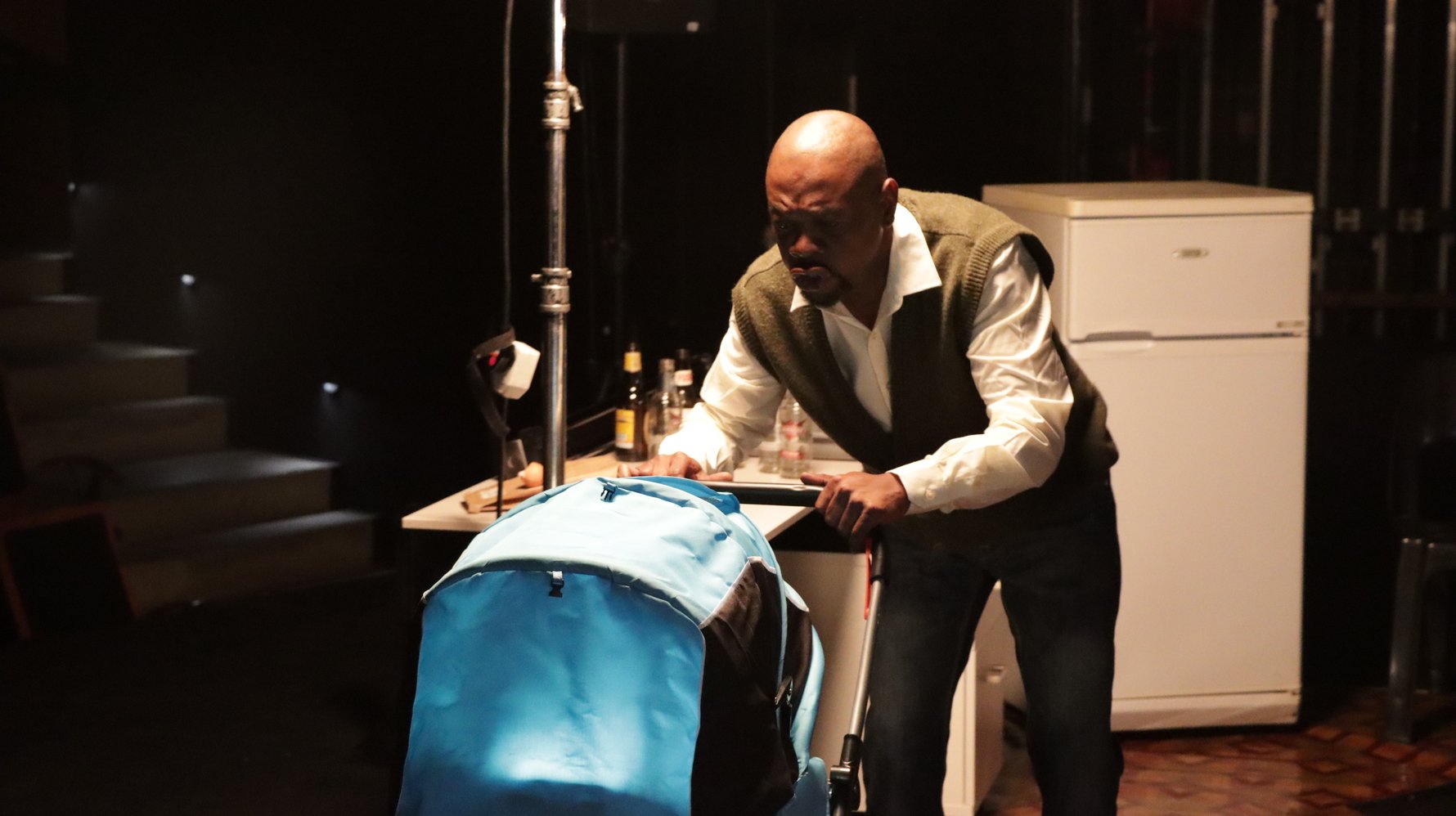 Well-known actor Fezile Mpela stars in this site-specific production, Macabre