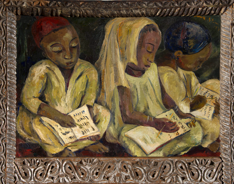 Irma Stern - Children Reading the Koran
