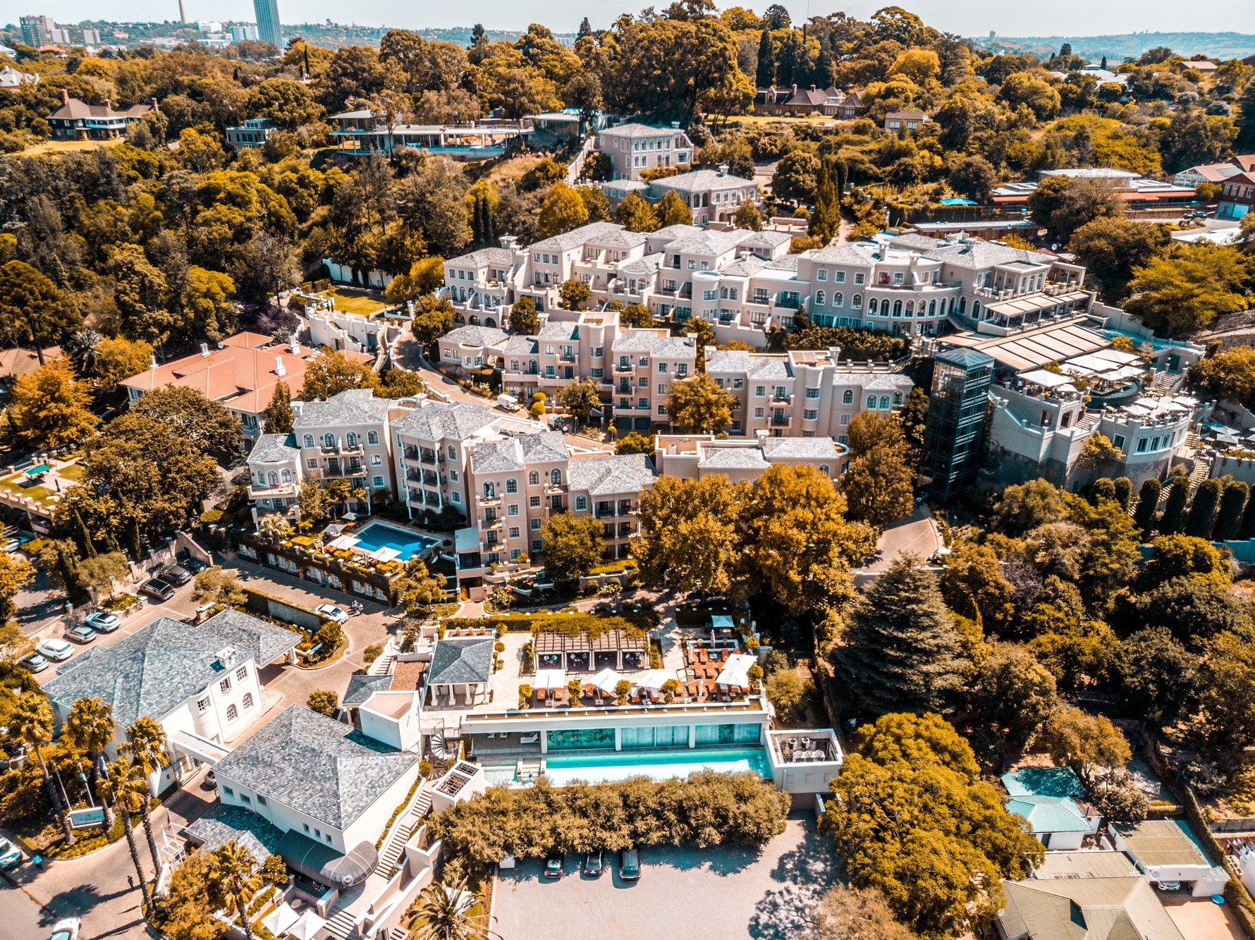 Aerial view of Four Seasons The Westcliff