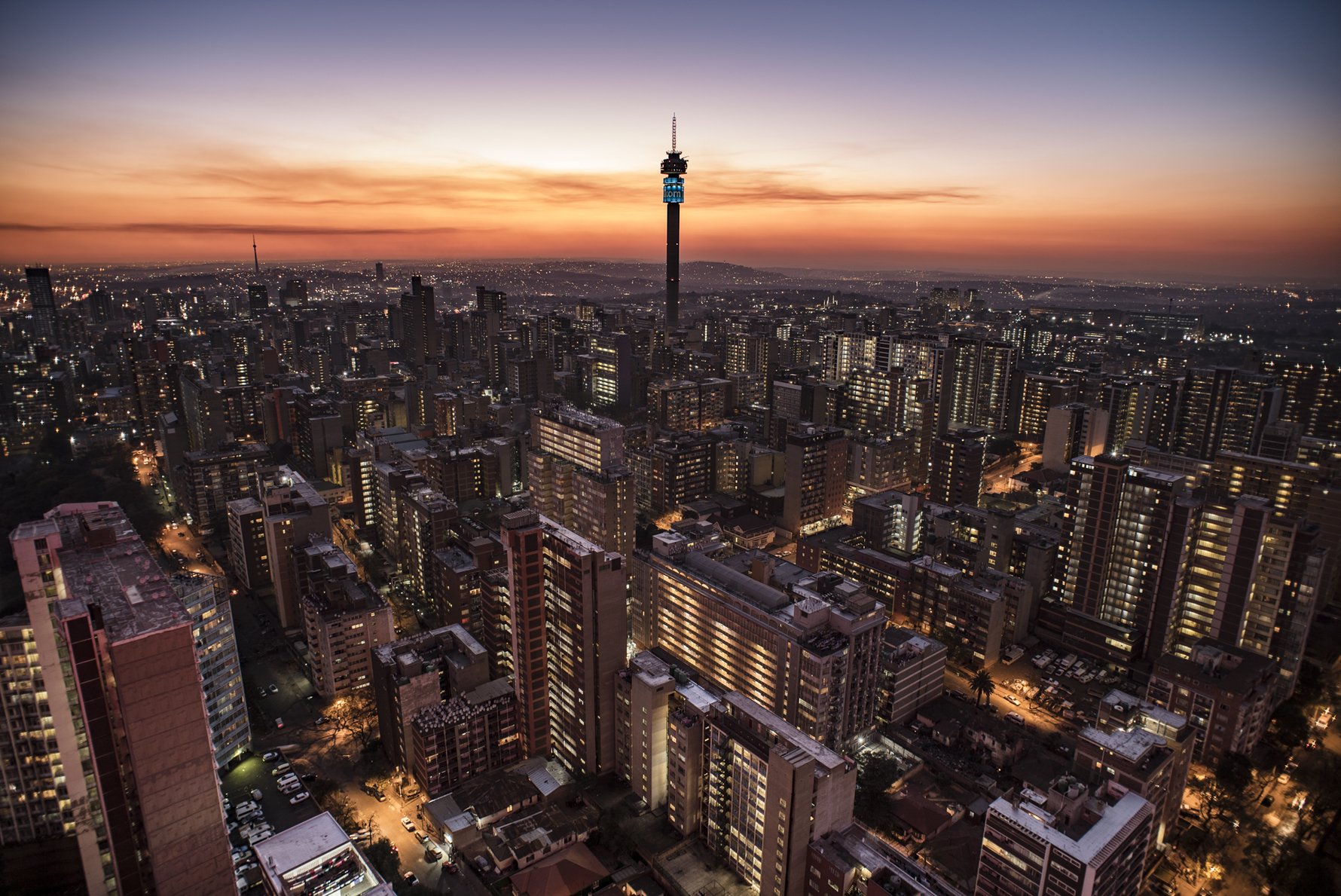 The view from Ponte, where Dlala Nje hosts sundowners