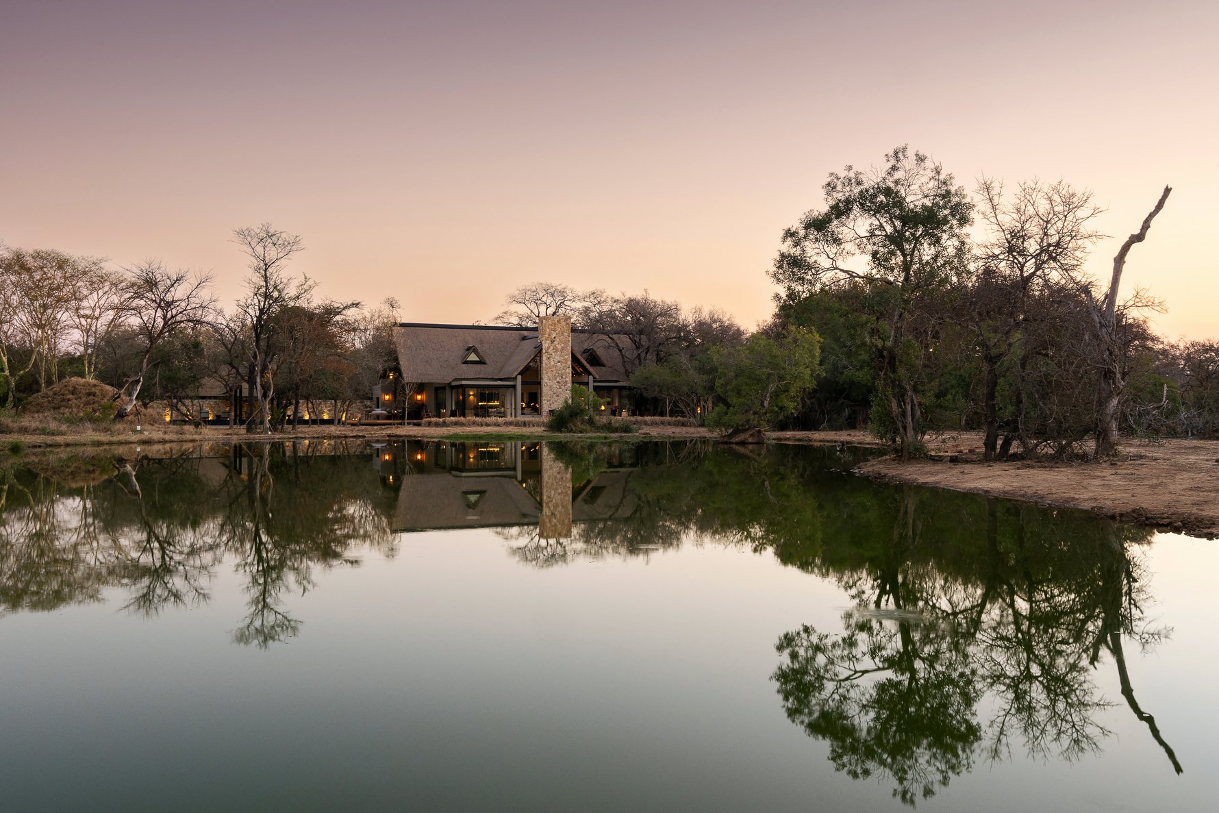 Watering hole at Monwana Lodge