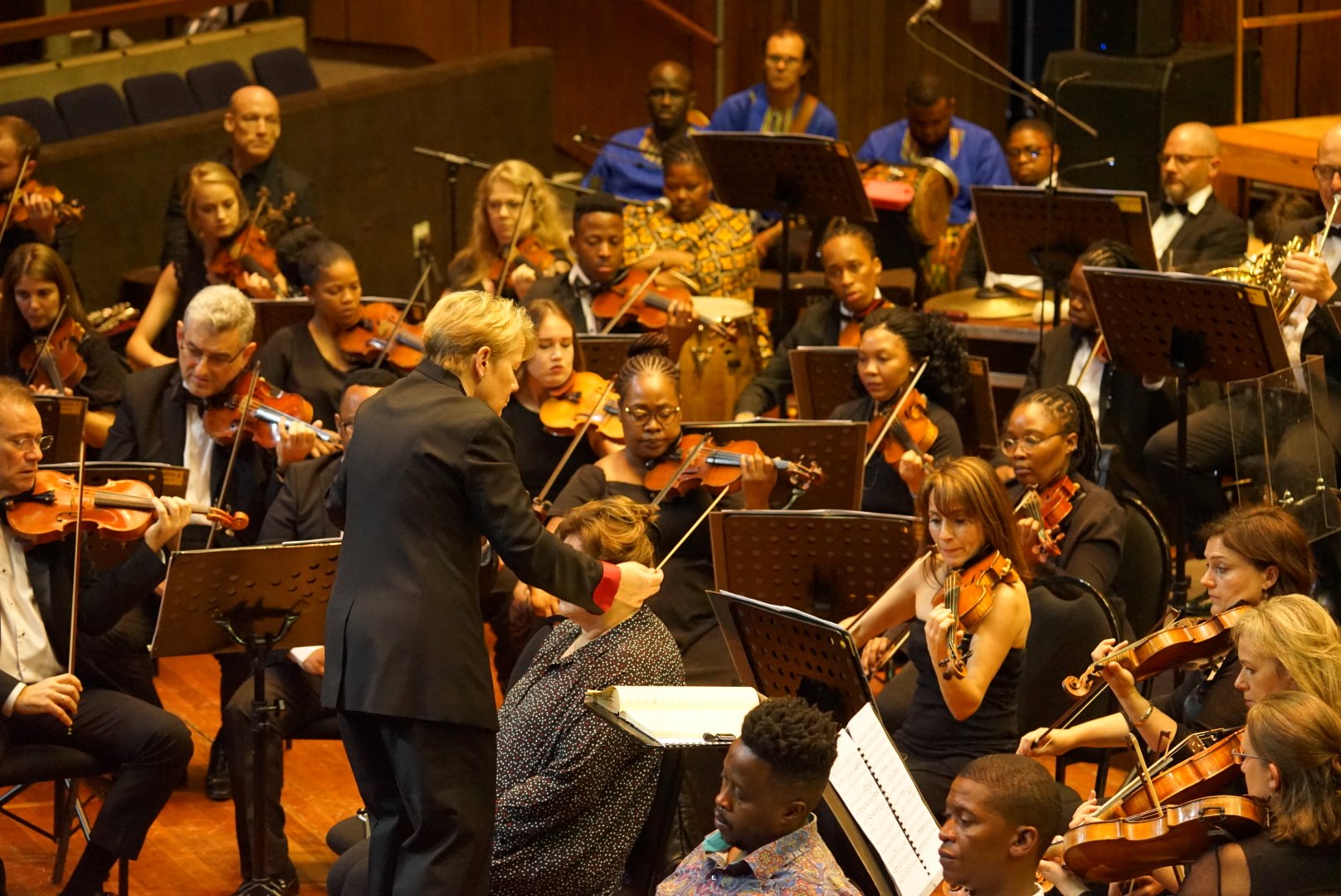 Marin Alsop conducting Mzansi National Philharmonic Orchestra. Photo: Mzansi National Philharmonic Orchestra.