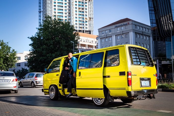 Yellow Minibus taxi. photo by Rich T