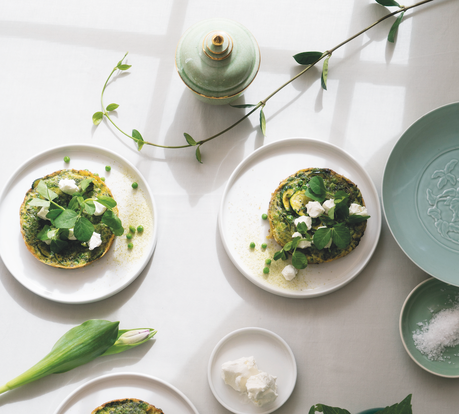 tashas Inspired cookbook Pea Frittata